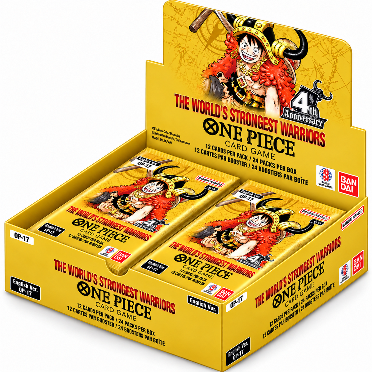 One Piece Card Game OP17 The World’s Strongest Warriors Booster Display – English