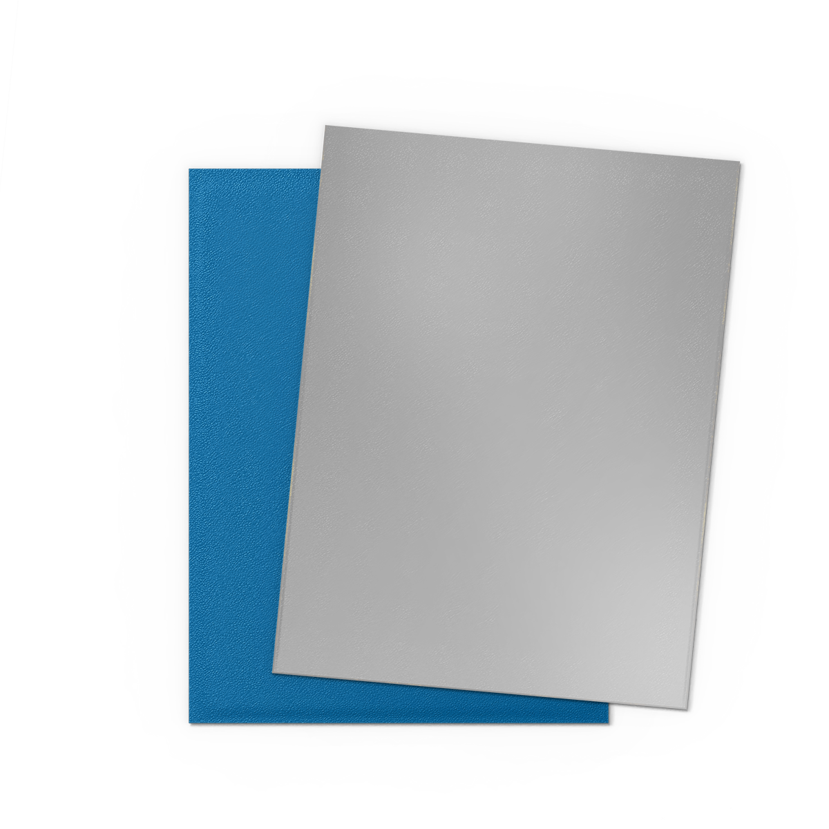 DS - Standard Dual Sleeves: Cobalt & Silver [Matte] (100 Sleeves)