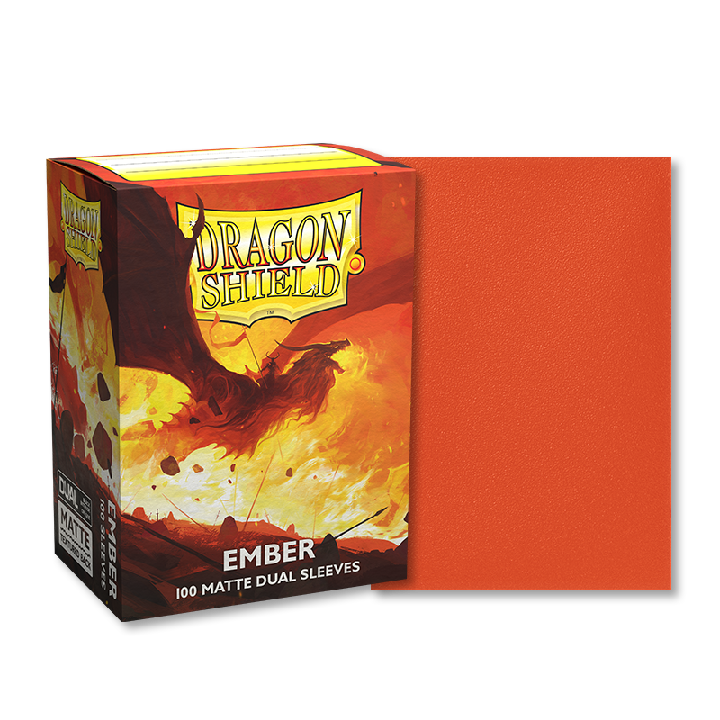 DS - Standard Dual Sleeves: Ember [Matte] (100 Sleeves)