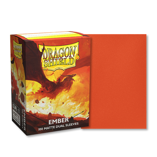 DS - Standard Dual Sleeves: Ember [Matte] (100 Sleeves)