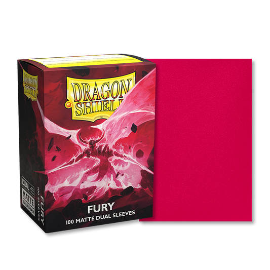 DS - Standard Dual Sleeves: Fury [Matte] (100 Sleeves)