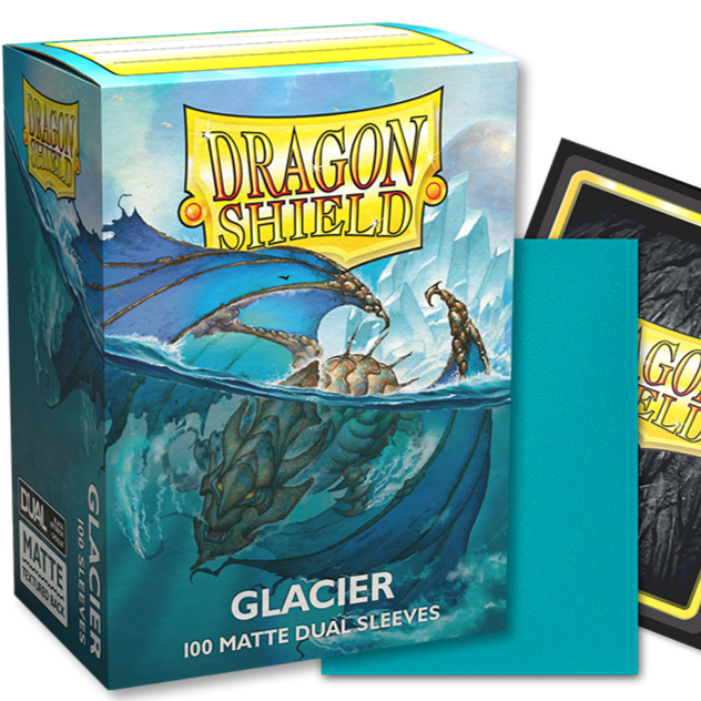 DS - Standard Dual Sleeves: Glacier [Matte] (100 Sleeves)