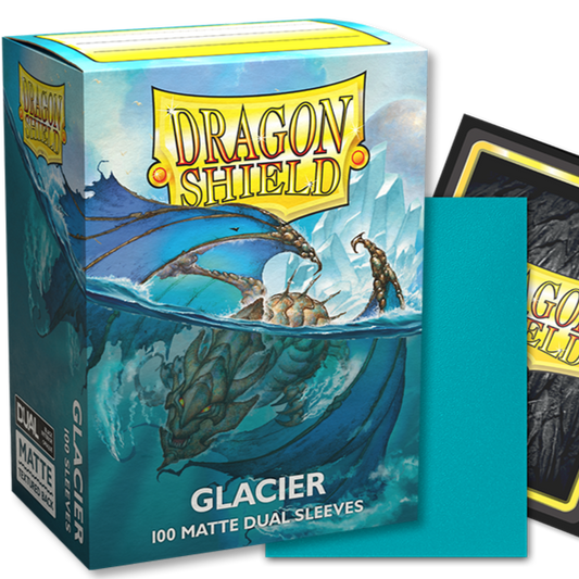 DS - Standard Dual Sleeves: Glacier [Matte] (100 Sleeves)