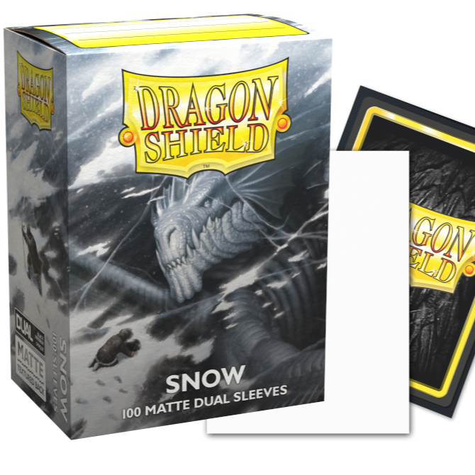 DS - Standard Dual Sleeves: Snow [Matte] (100 Sleeves)