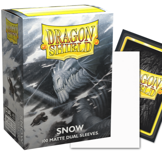 DS - Standard Dual Sleeves: Snow [Matte] (100 Sleeves)
