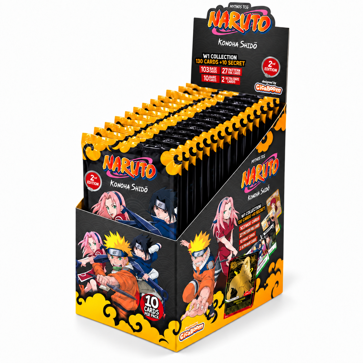 Naruto Mythos TCG Konoha Shidō Booster Display 2nd Edition – English