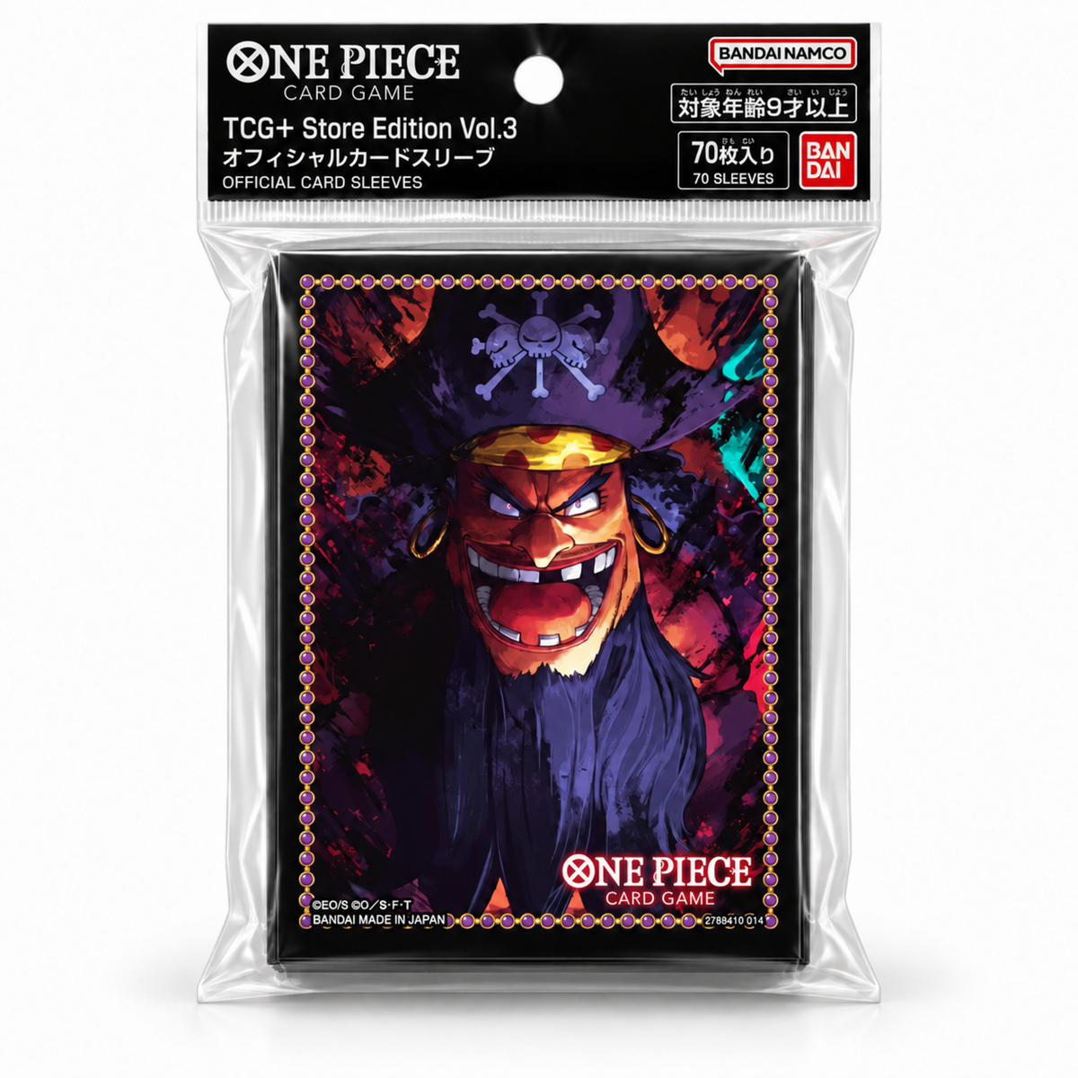 Official One Piece Card Sleeves TCG+ Vol.3 Black Beard