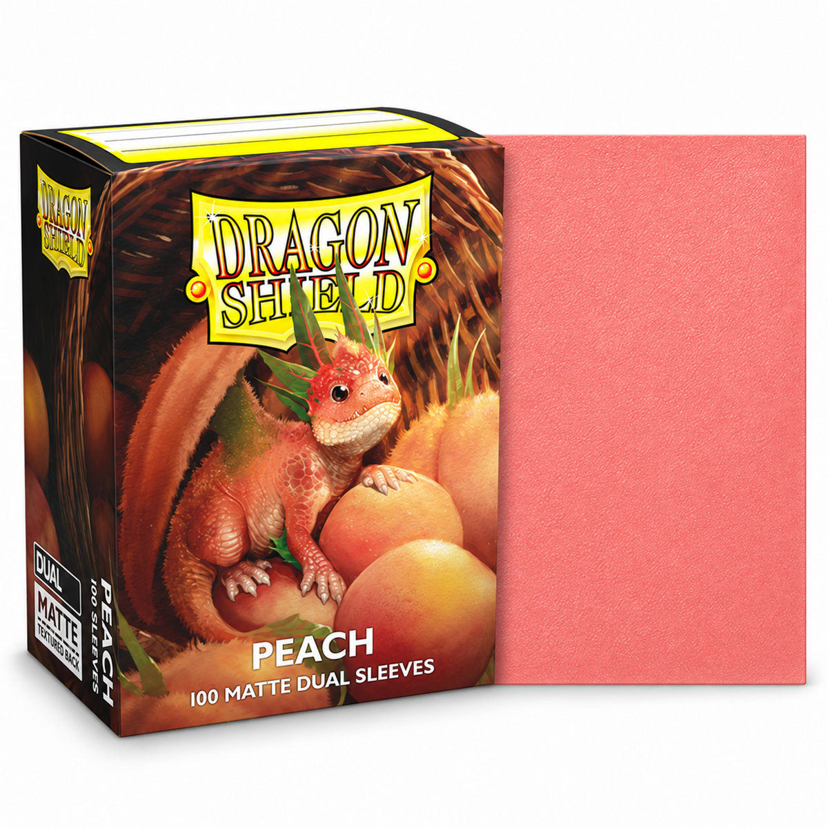 Dragon Shield Peach Matte Dual Sleeves 100